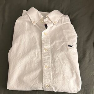 Vineyard Vines White Casual Button-Down Shirt